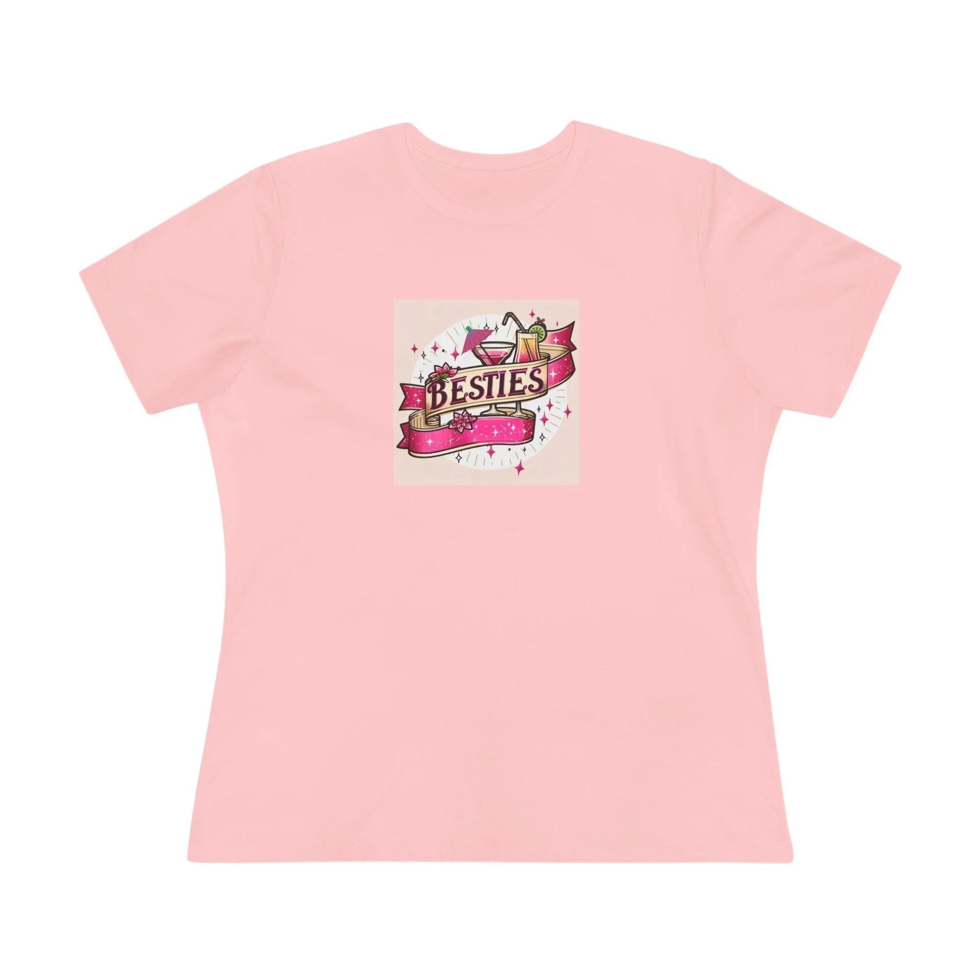Besties - Two Pink Cocktails - Women's Softstyle Tee - Whippie's