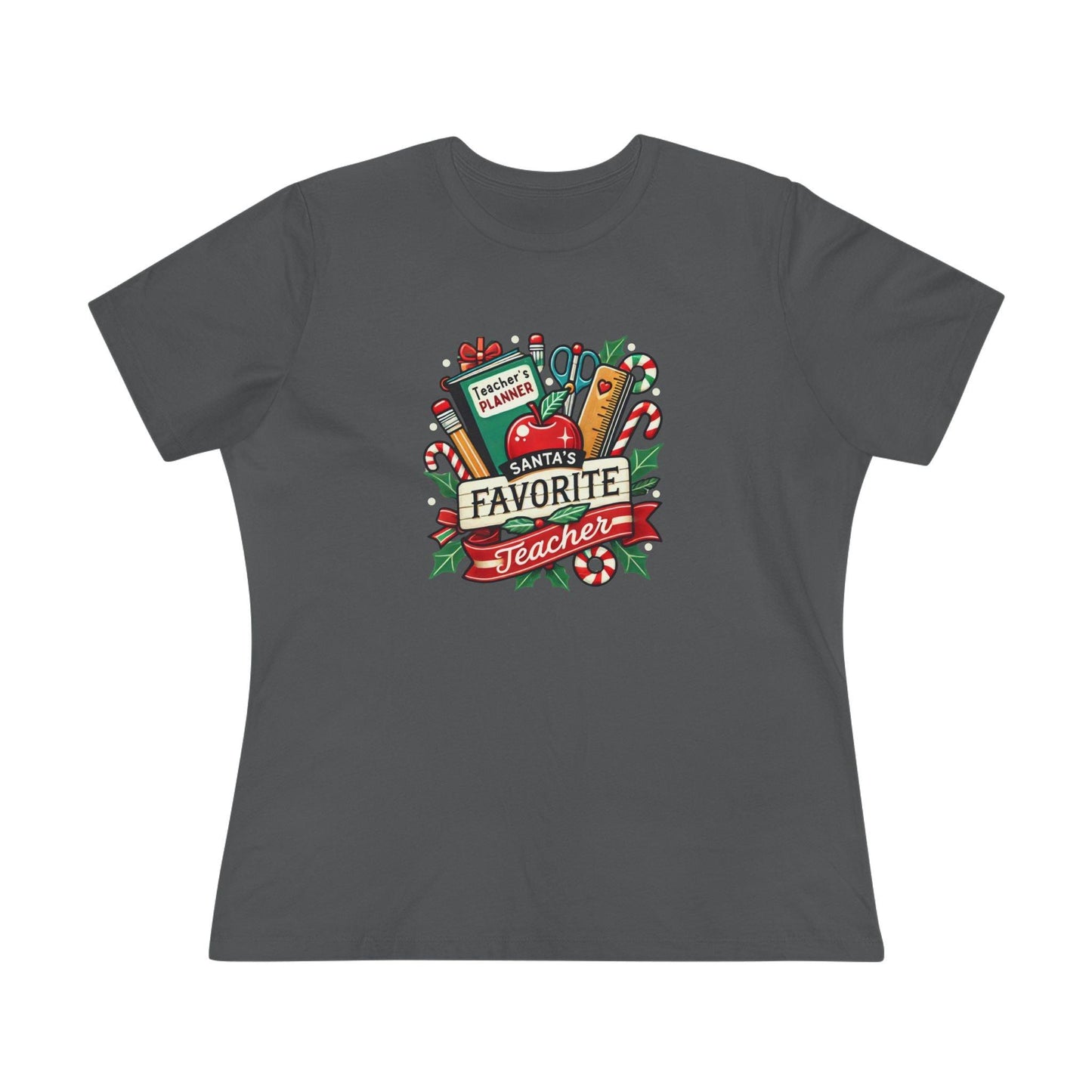 Santa's Favorite Teacher - Spreading Holiday Cheer in the Classroom! 🎅🎄 Women's Softstyle Tee - Whippie's