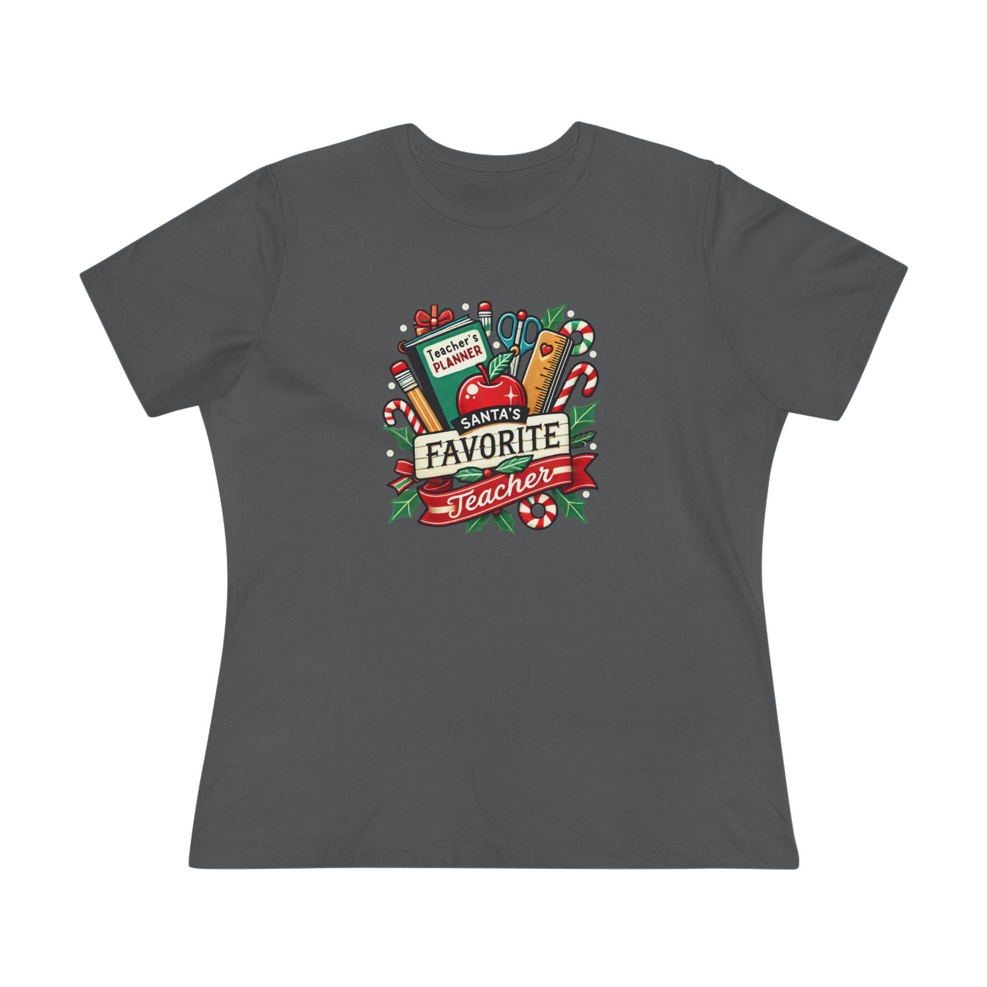 Santa's Favorite Teacher - Spreading Holiday Cheer in the Classroom! 🎅🎄 Women's Softstyle Tee - Whippie's