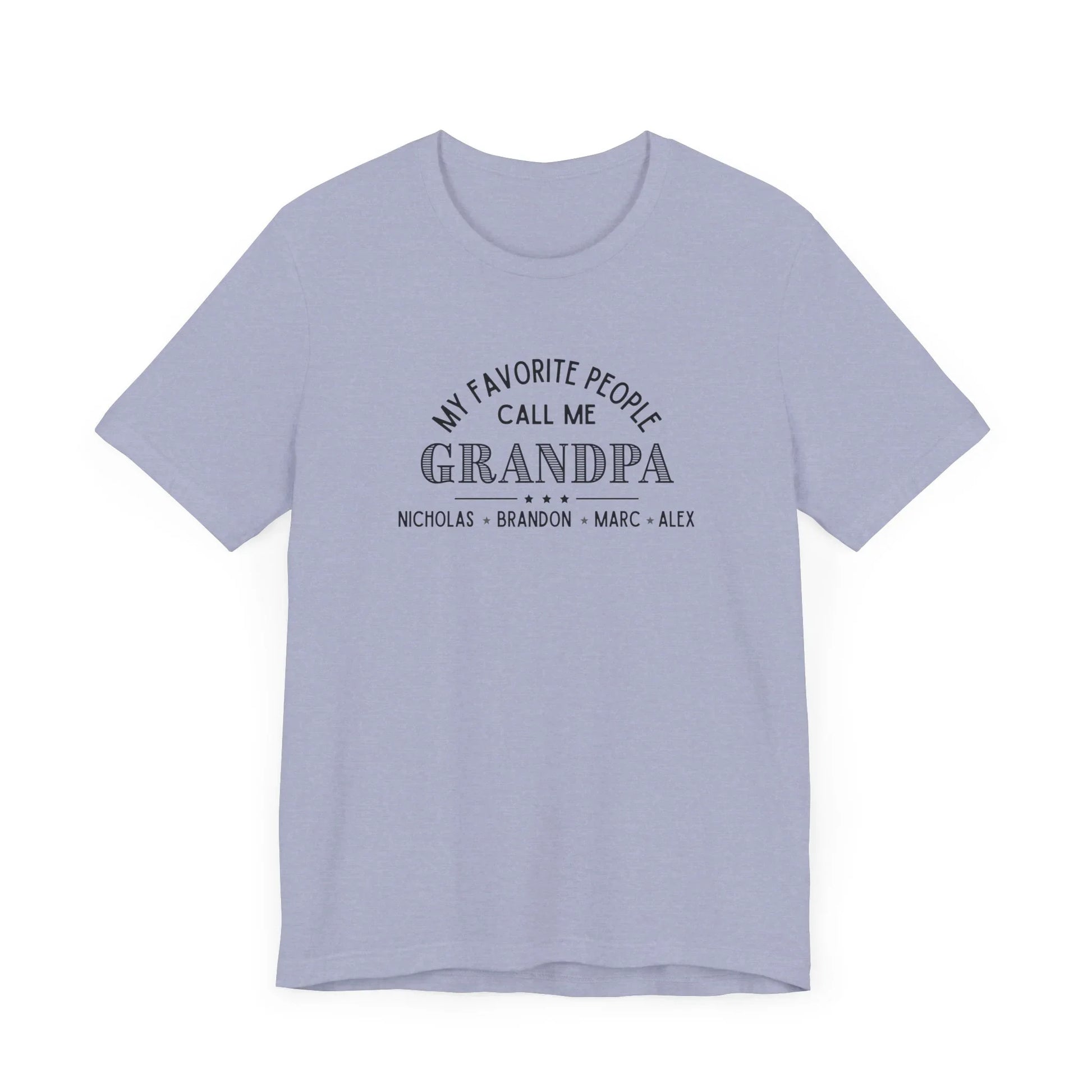 My Favorite People Call Me Grandpa - Personalized Unisex Jersey Tee - Whippie's