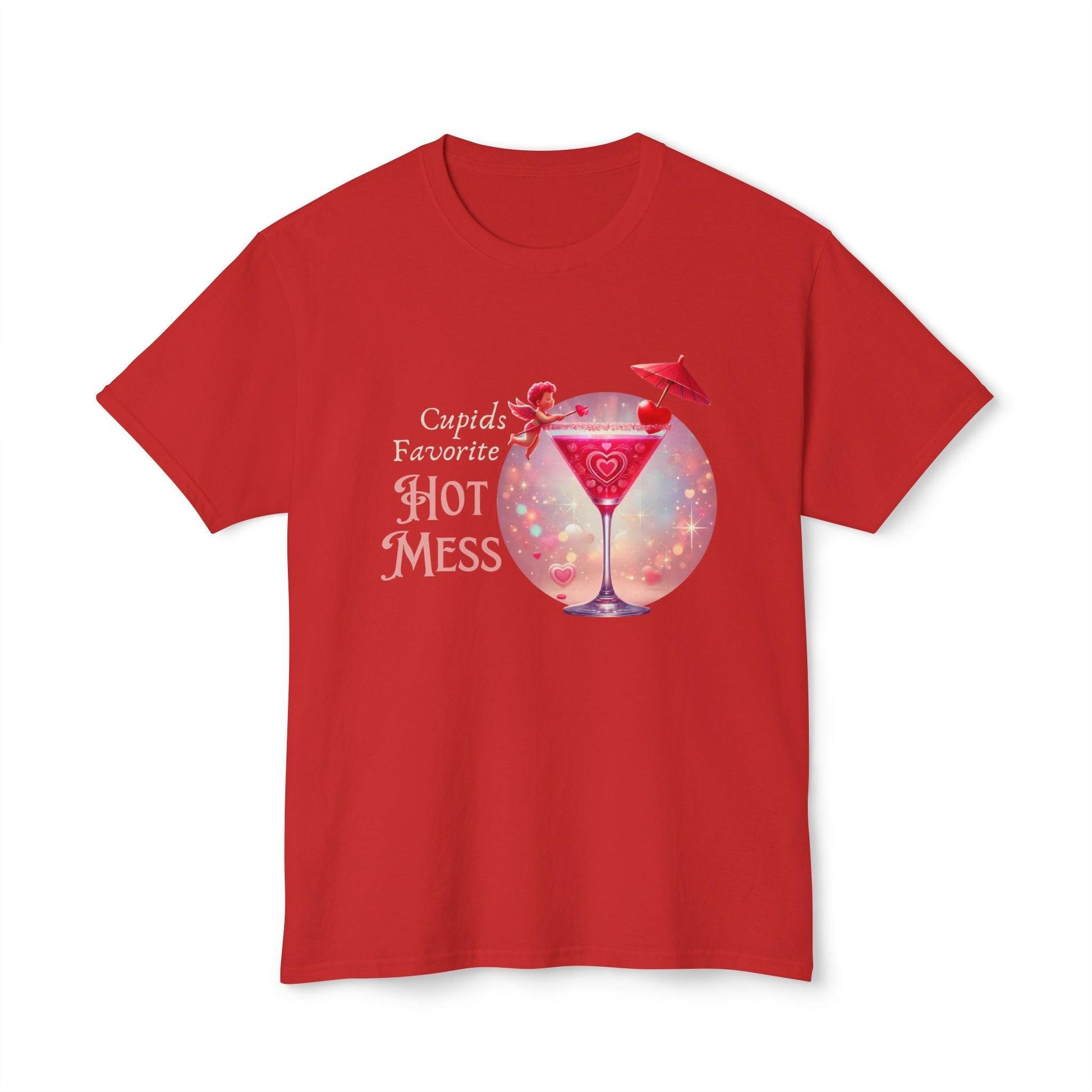 Cupids Favorite Hot Mess Unisex HD Cotton T-shirt - Valentine's Day Special - Whippie's