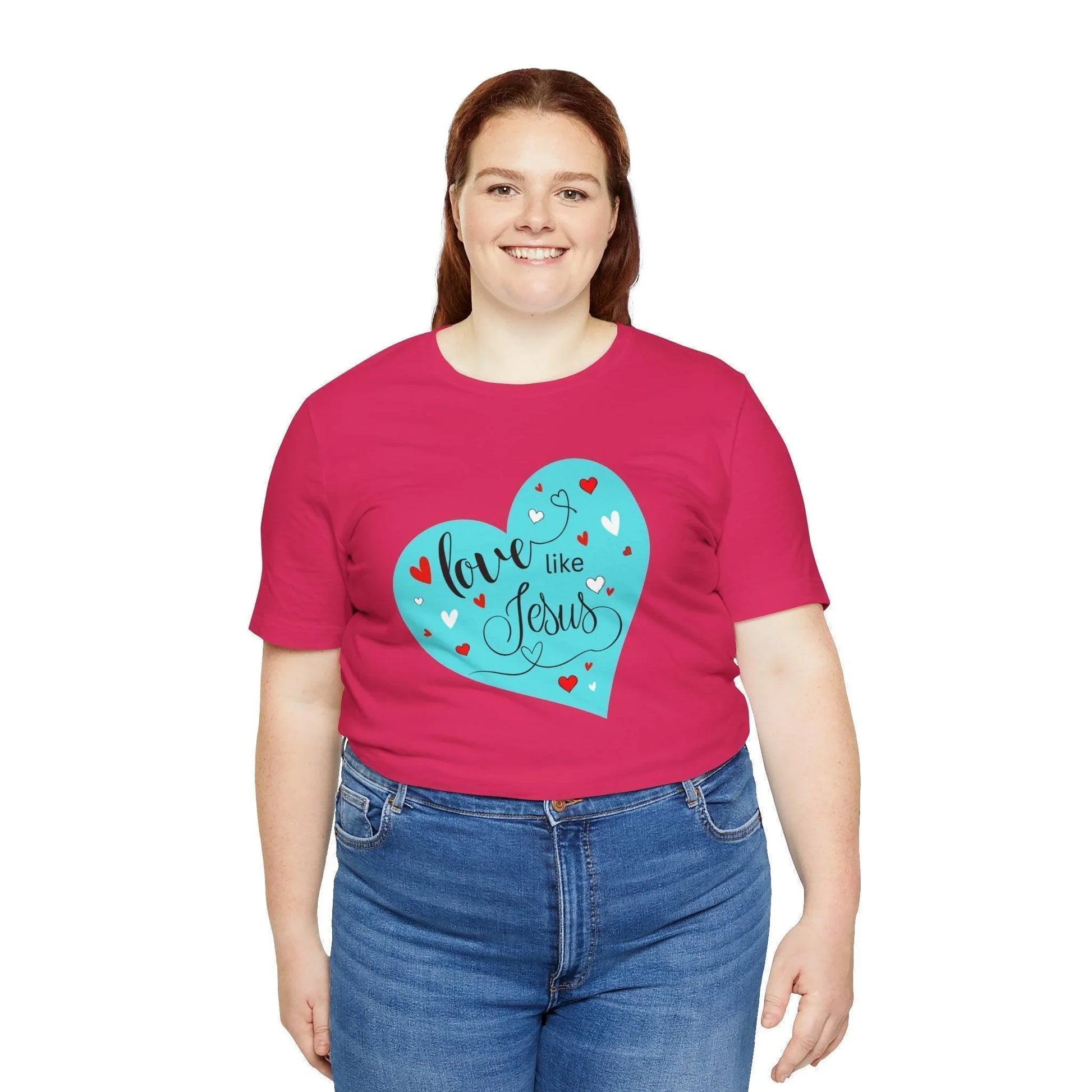 💙 Love Like Jesus ❤️ Unisex Jersey Tee ✨ Spread love and kindness. - Whippie's