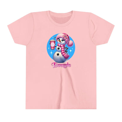 Bougie Snowwoman ❄️ ☕ ✨ Youth Short Sleeve Tee ✨ - Whippie's