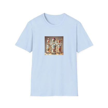 GINgle Bells! 🎄🎅🍸 - Unisex Softstyle T-shirt - Whippie's