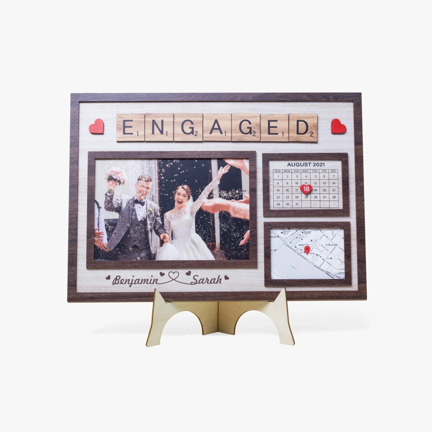 1207. Special Event Frame – Engagement, Wedding, Anniversary Gift - Personalizable - Whippie's