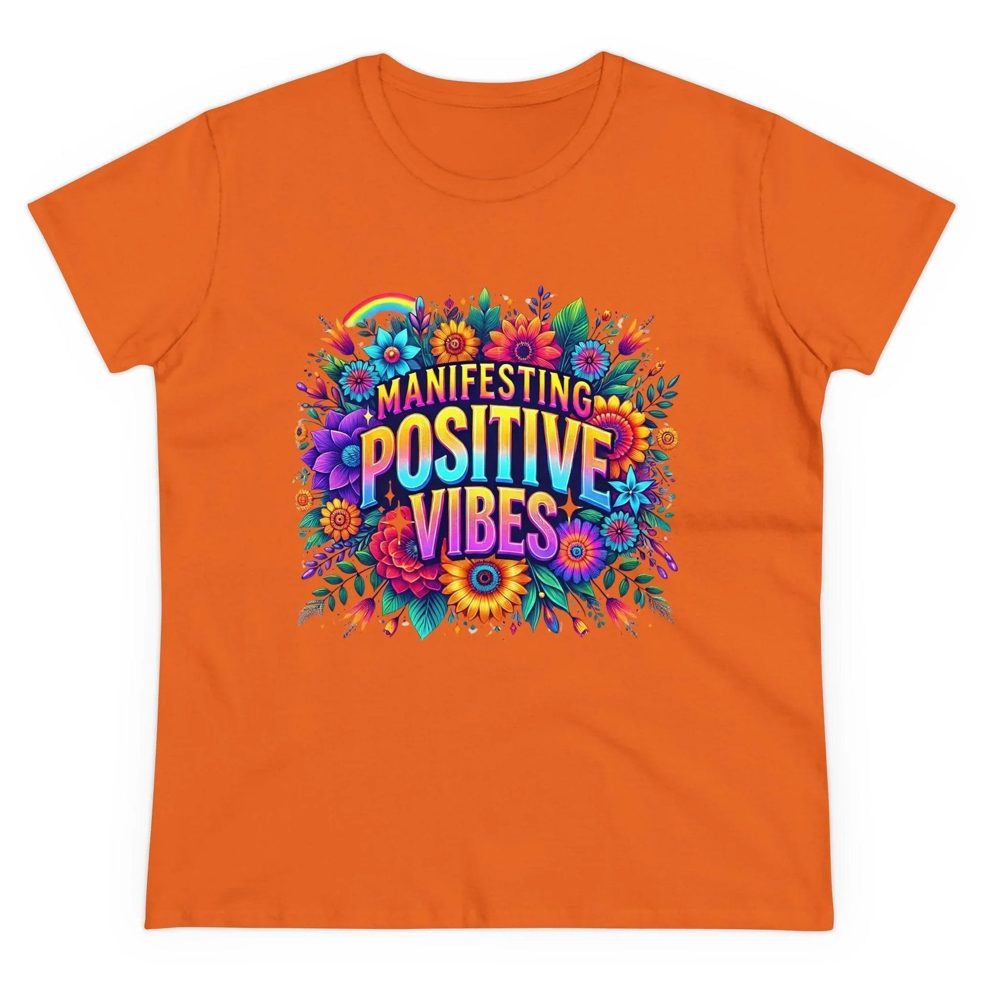 ✨ Manifesting Positive Vibes 🌈 Women's Tee 🌼 - Whippie's
