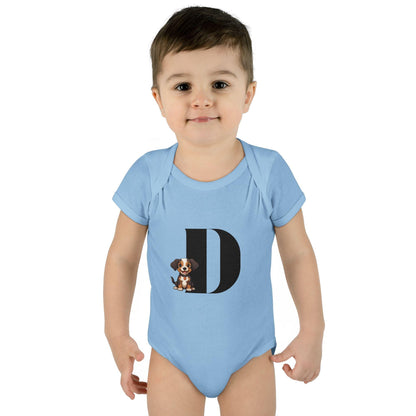 Alphabet Adventures: Letter D - Dog Baby Onesie Dress Your Little Darling in Dog-gone Delightful Style - Whippie's