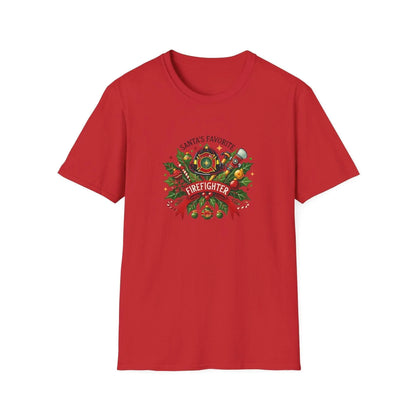 Santa's Favorite Firefighter Unisex Tee 🔥🎅 - Whippie's