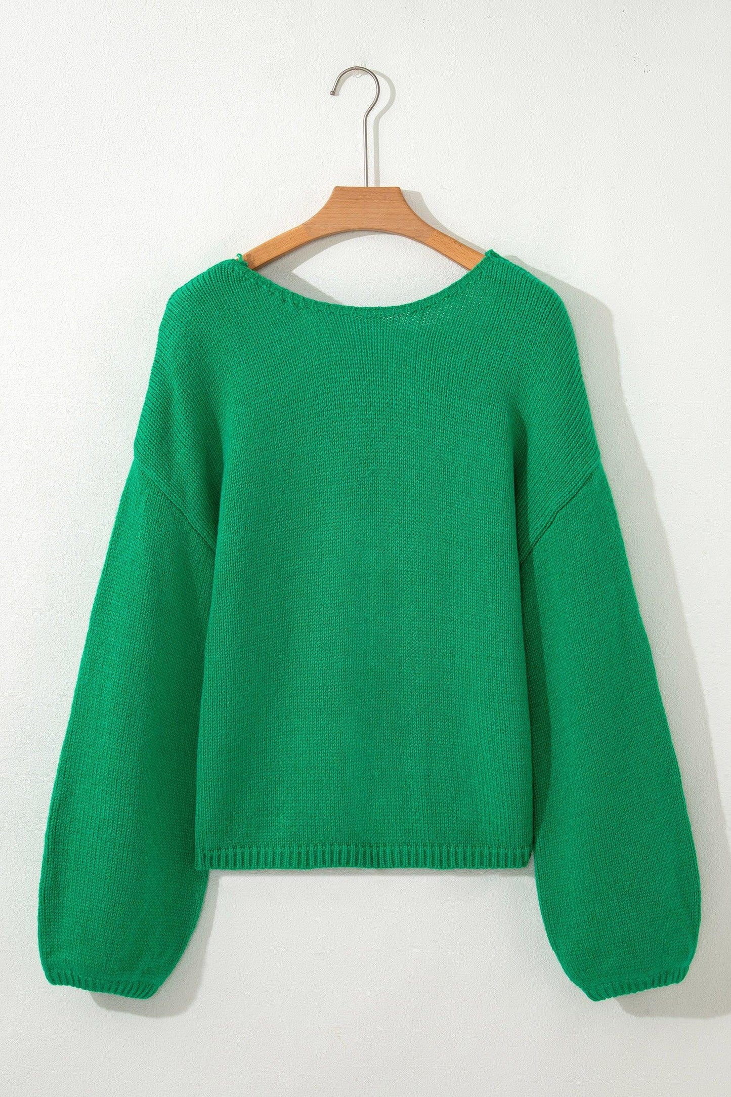 Festive Bow Sweater | Backless Bubble Sleeve