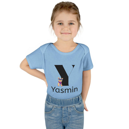 Alphabet Adventures: Letter Y - Yappy Yorkie Baby Onesie - Personalizable - Whippie's