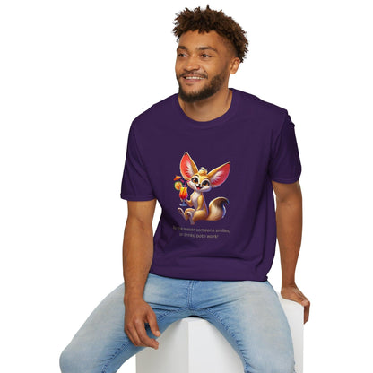 Fennec Fox Cocktail - Cheers to Good Times and Smiles! 🦊🍸 Unisex T-shirt - Whippie's