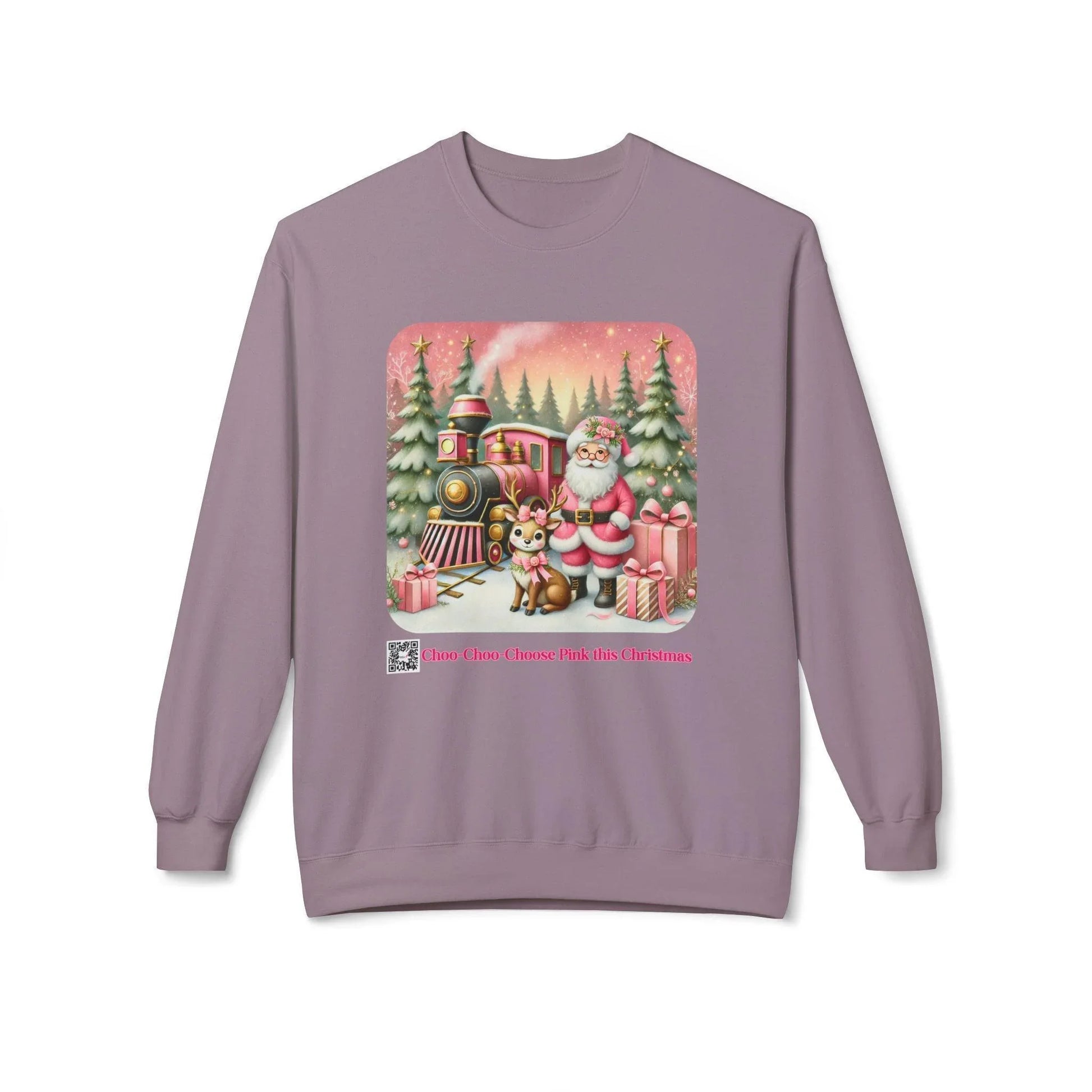 💖 Choo-Choo Choose Pink 🚂 Unisex Fleece Sweatshirt 🎁 - Whippie's