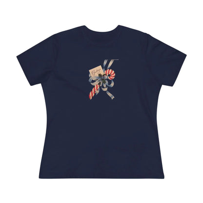 Candy Cane Greetings - Women's Softstyle Tee - Whippie's