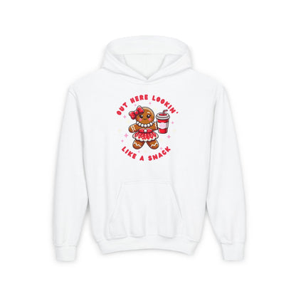 Out Here Lookin' Like a Snack 🍪 ☕ Youth Hoodie 🎄 - Whippie's