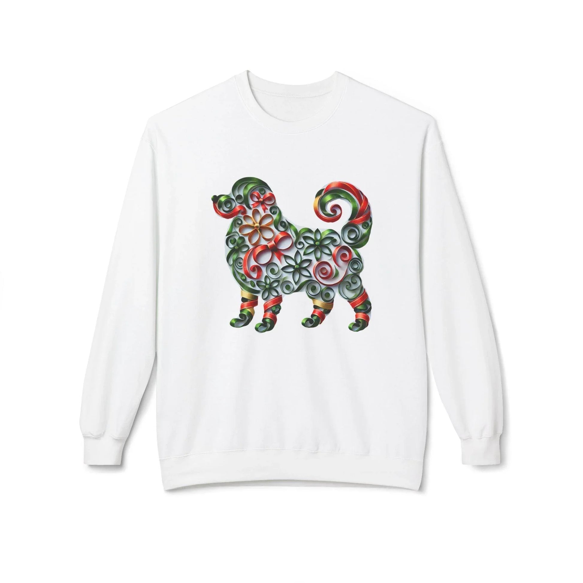 🐶 Merry Woofmas! 🎄 Unisex Fleece Sweatshirt 🎁 - Whippie's