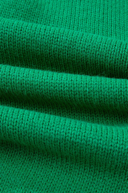 Festive Bow Sweater | Backless Bubble Sleeve