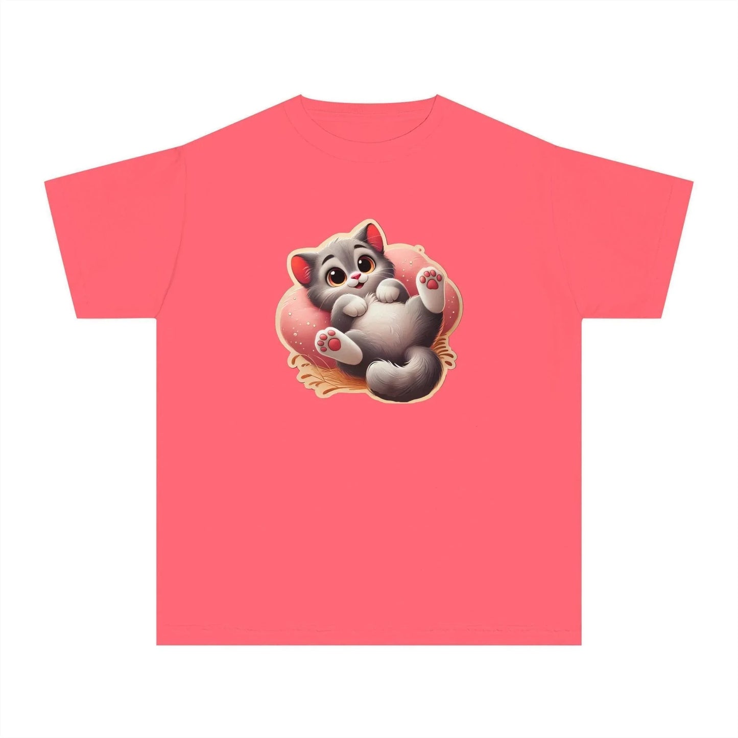 😻 Kitten Cuddle Time 💖 Youth Midweight Tee ✨ Purr-fectly adorable! - Whippie's