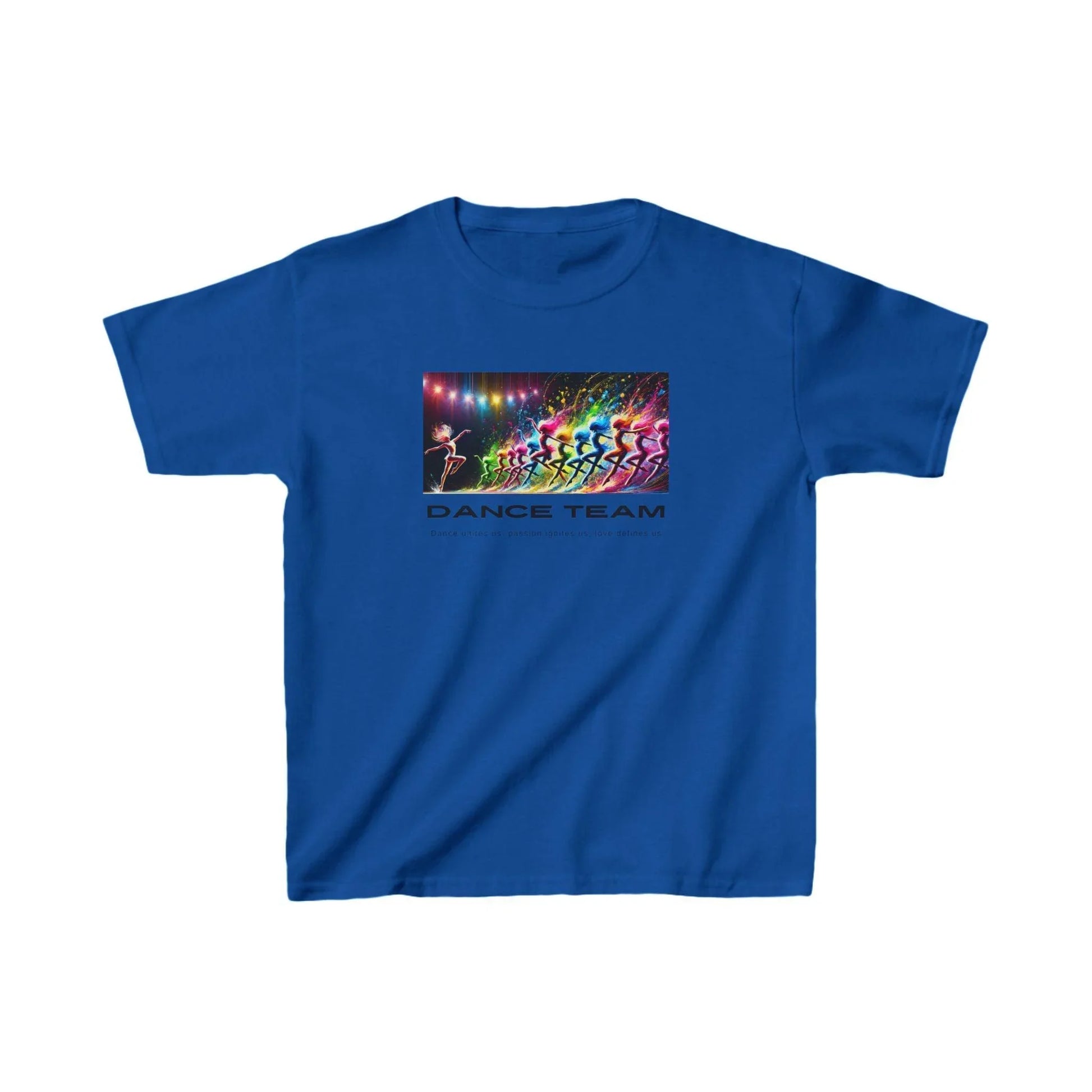 Dance Team: Dance unites us, passion ignites us, love defines us! 👧🏻👦🏾 Kids Heavy Cotton™ Tee 🎨 - Whippie's