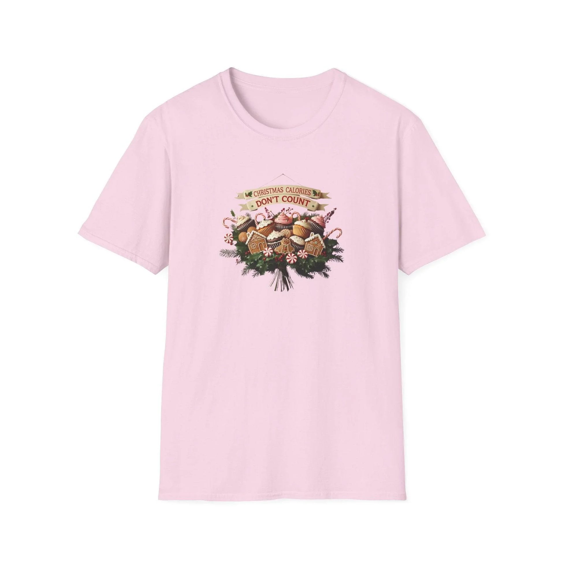 Christmas Calories Don't Count 🎅🎄 - Unisex Softstyle T-Shirt 🍪🎁 - Whippie's