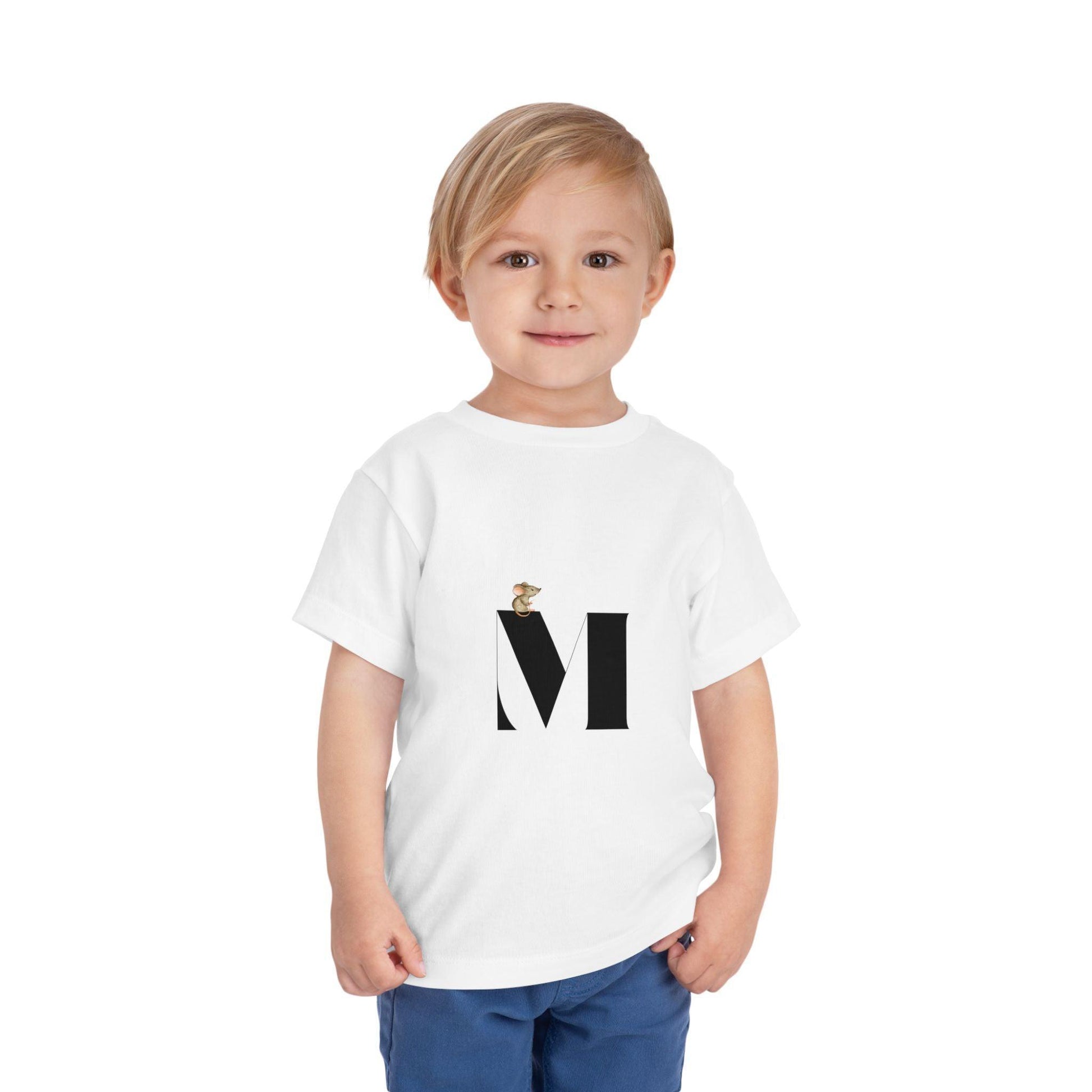 Alphabet Adventures: Letter M - Mouse Toddler T-shirt - Whippie's