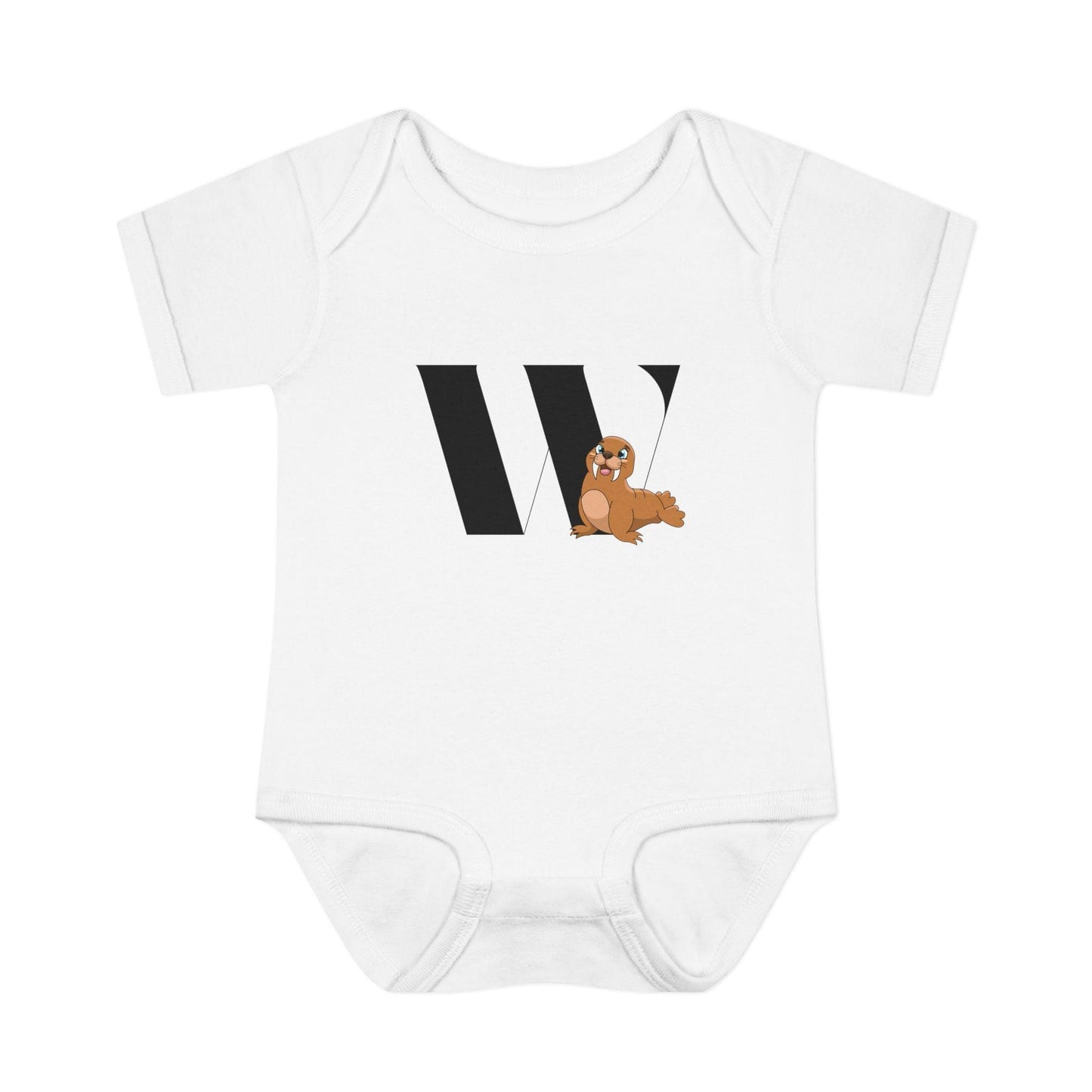 Alphabet Adventures: Letter W - Wonderful Walrus Baby Onesie W is for Wonderful Walrus! - Whippie's
