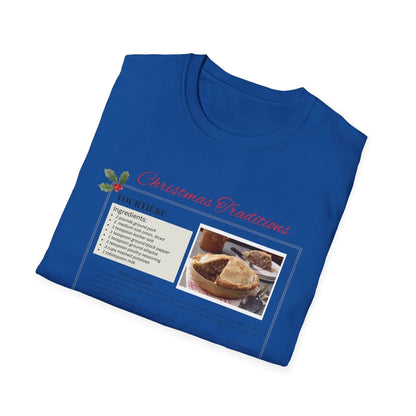 Tourtière Recipe Card - Unisex T-Shirt - French Canadian Christmas Traditions! 🎄 - Whippie's