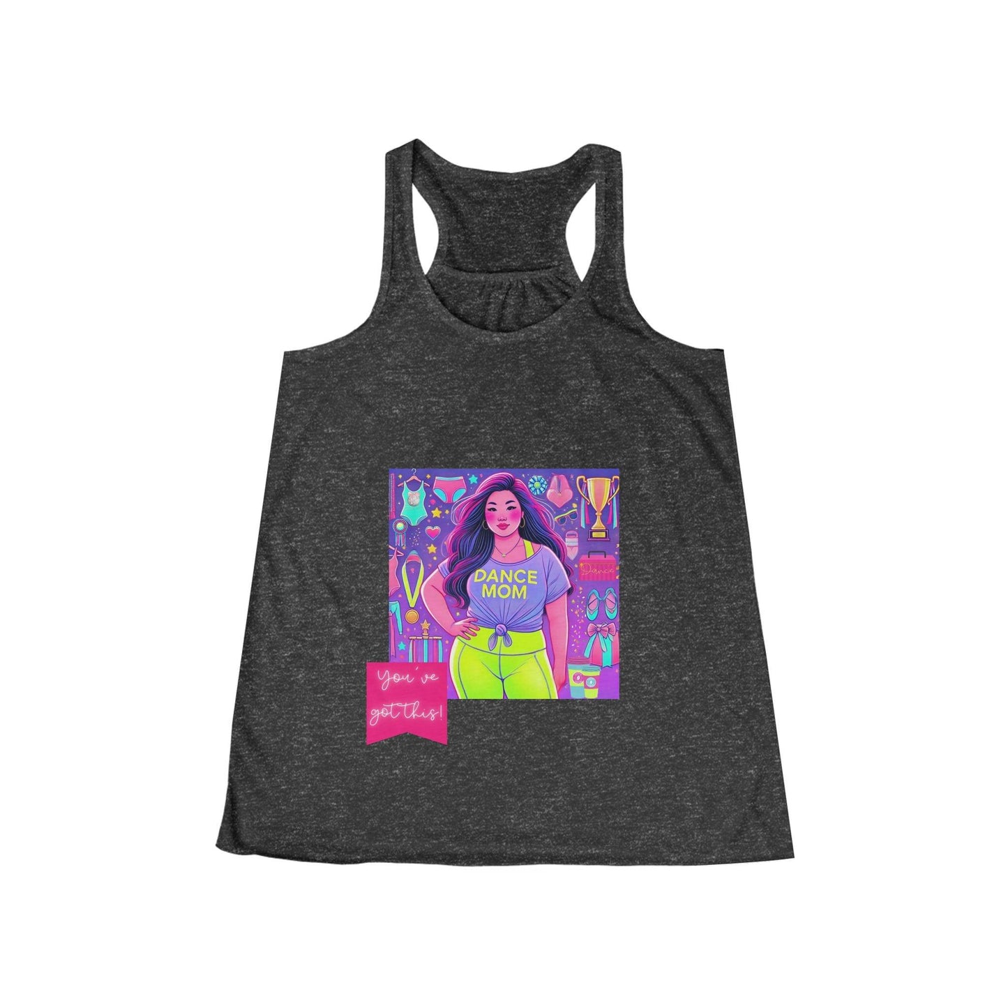 Dance Mom: You've Got This - Asian Mom - Women's Flowy Racerback Tank - Whippie's
