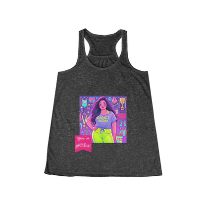 Dance Mom: You've Got This - Asian Mom - Women's Flowy Racerback Tank - Whippie's
