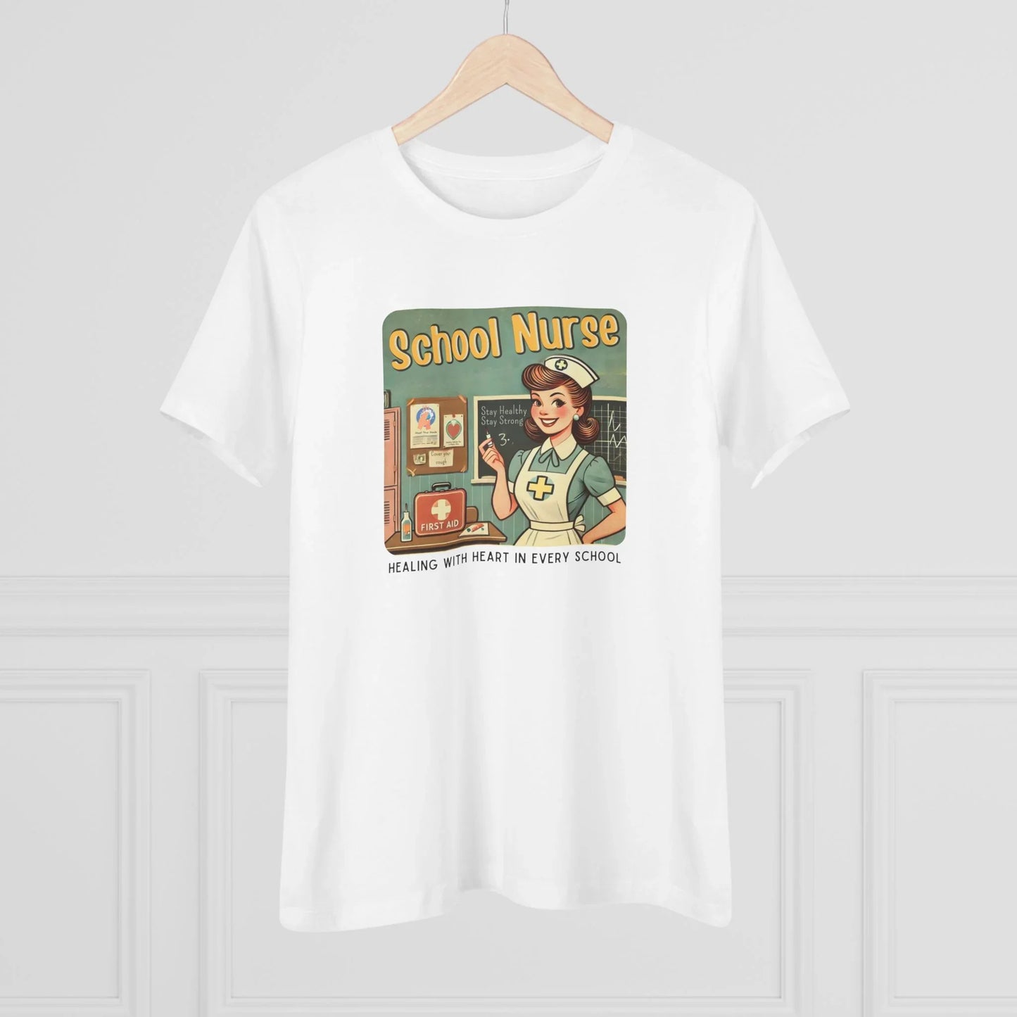 School Nurse Hero Tee - Healing with Heart in Every School
