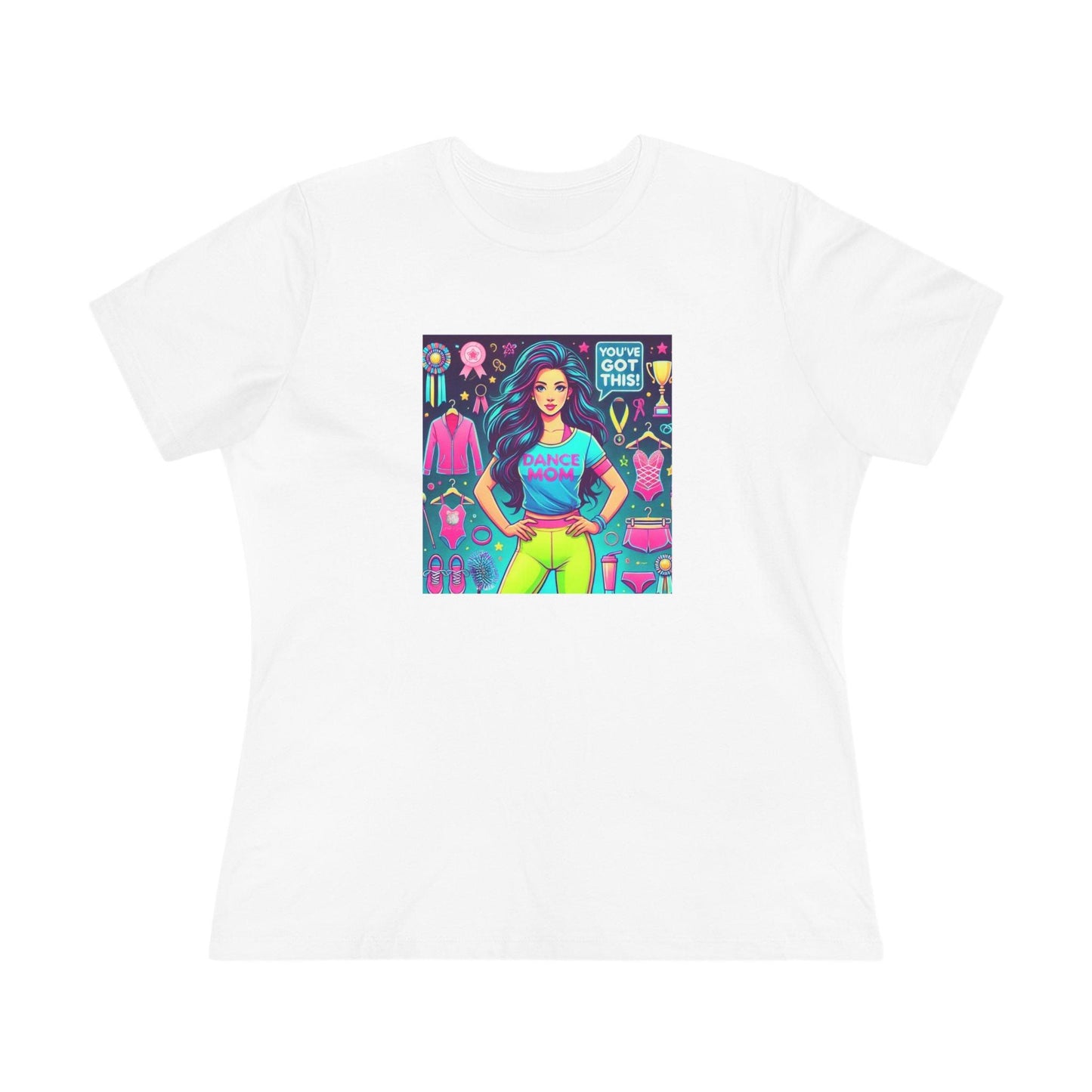 Dance Mom Magic (Black Hair) - A Colorful Celebration 🌈 - Women's Softstyle Tee - Whippie's