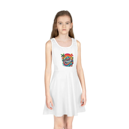 Life's a Cruise Girls' Dress 🌊☀️🚢🌴 (with twirly skirt!) - Whippie's