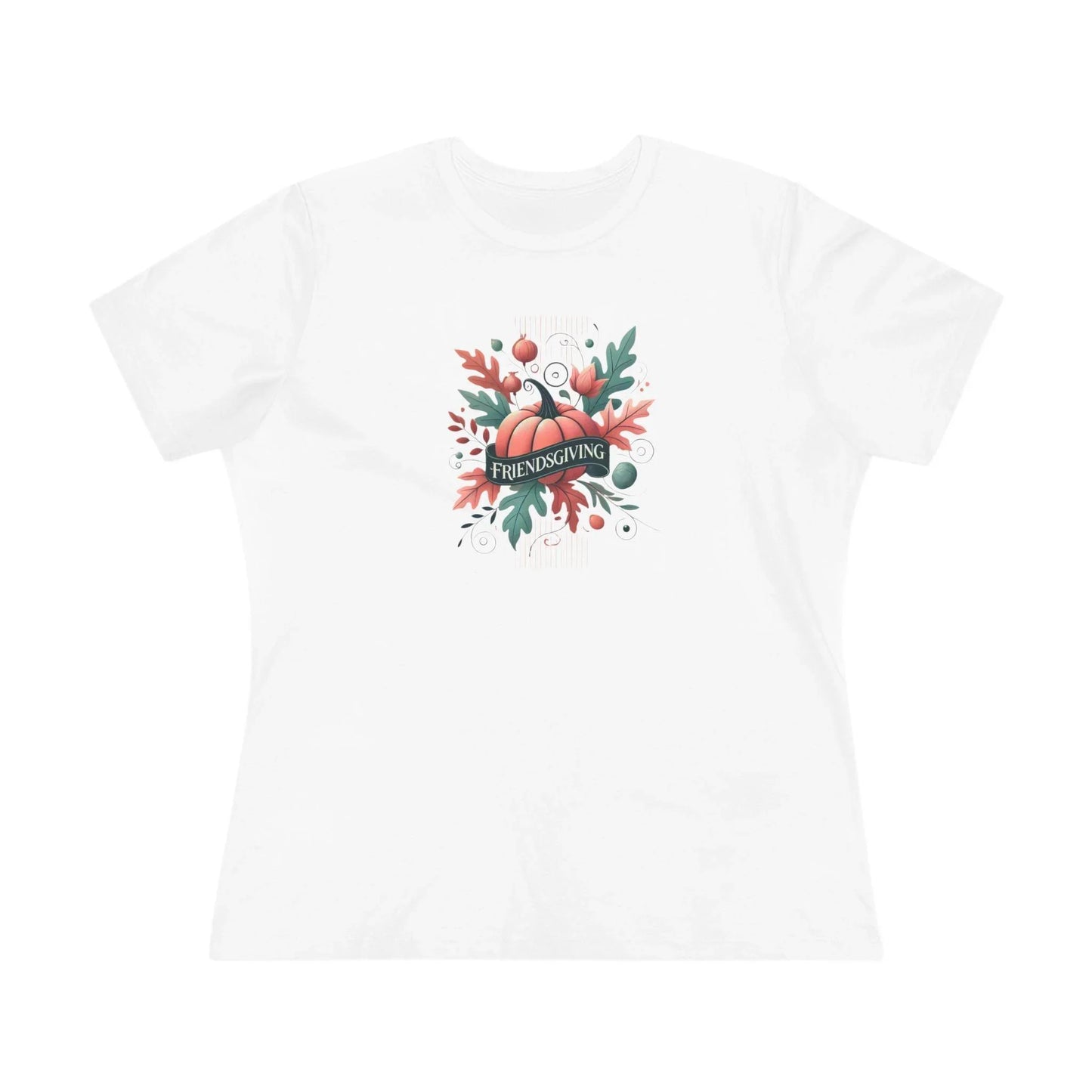 Friendsgiving Whimsical Pumpkin - Women's Softstyle Tee - Whippie's