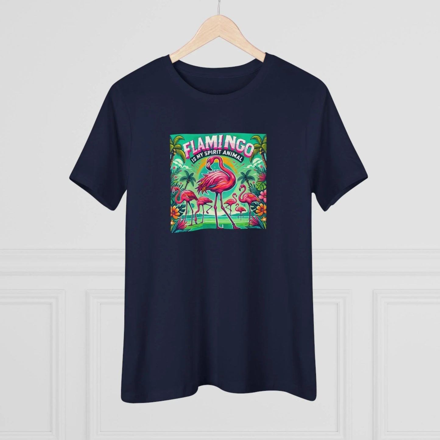 Flamingo is My Spirit Animal - Women's Softstyle Tee - Whippie's