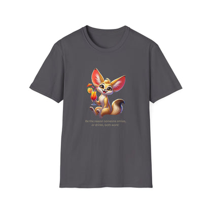 Fennec Fox Cocktail - Cheers to Good Times and Smiles! Unisex T-shirt