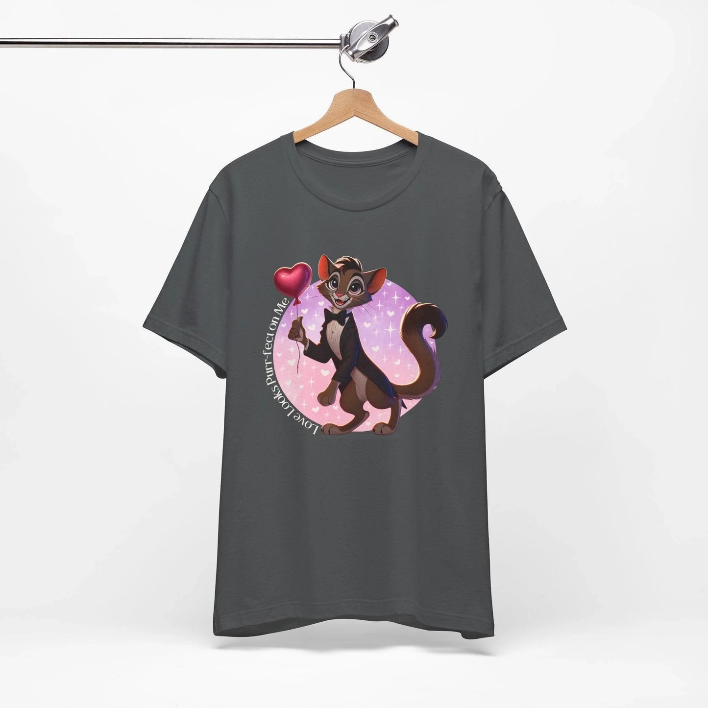 💖 Love Looks Purr-fect on Me 😻 Unisex Jersey Tee ✨ Feline fine and ready to shine! - Whippie's