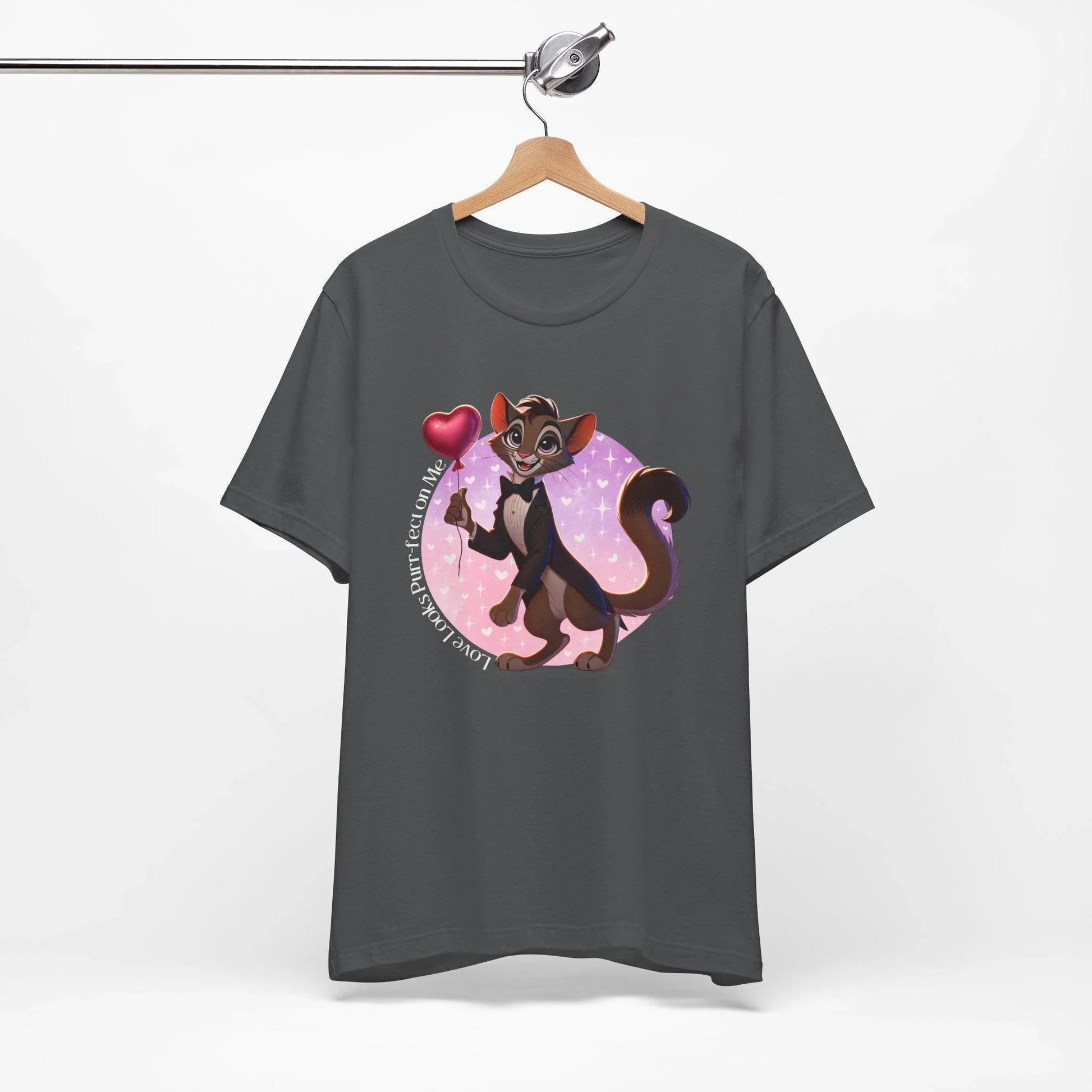 💖 Love Looks Purr-fect on Me 😻 Unisex Jersey Tee ✨ Feline fine and ready to shine! - Whippie's