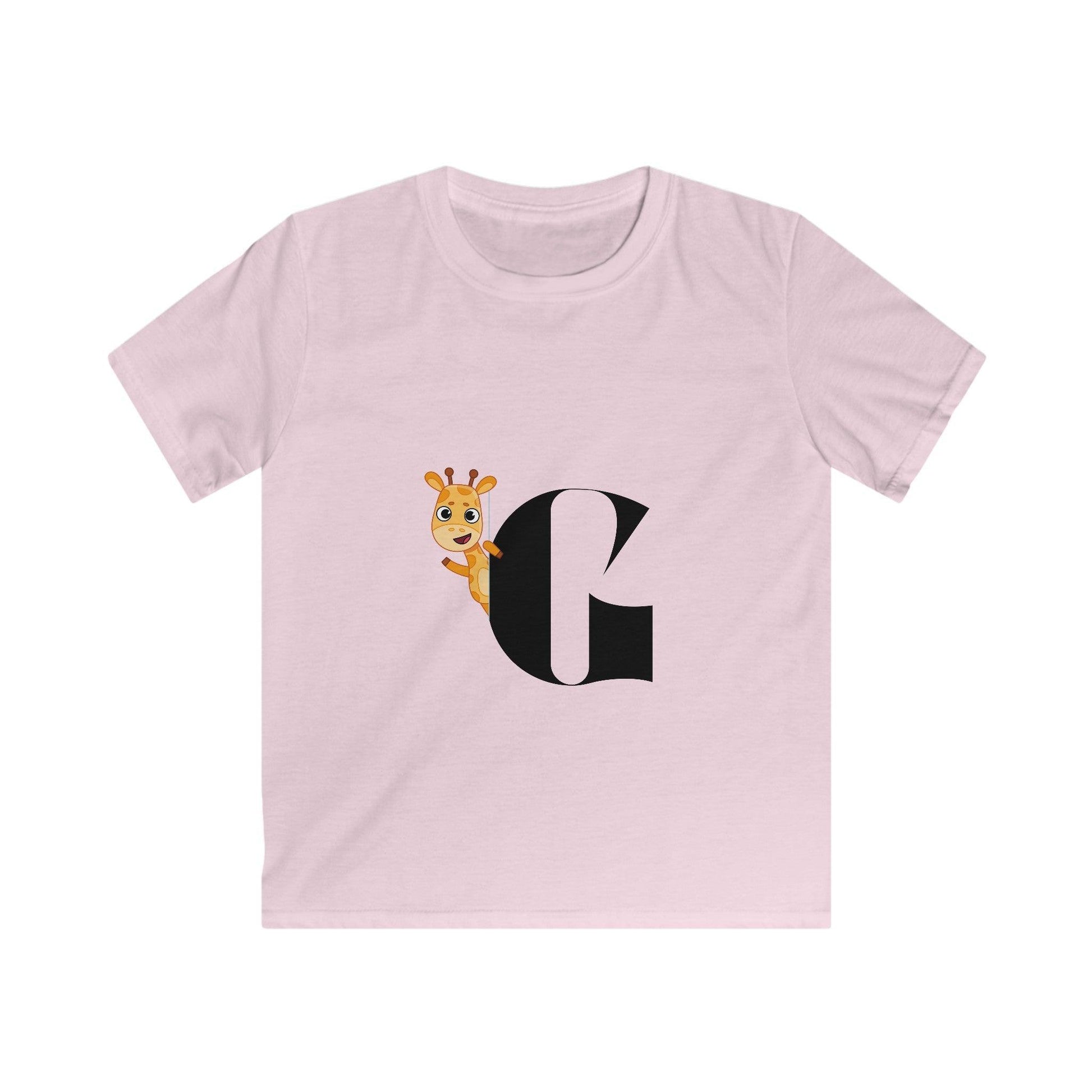 Alphabet Adventures: Letter G - Giraffe Youth T-Shirt - Whippie's