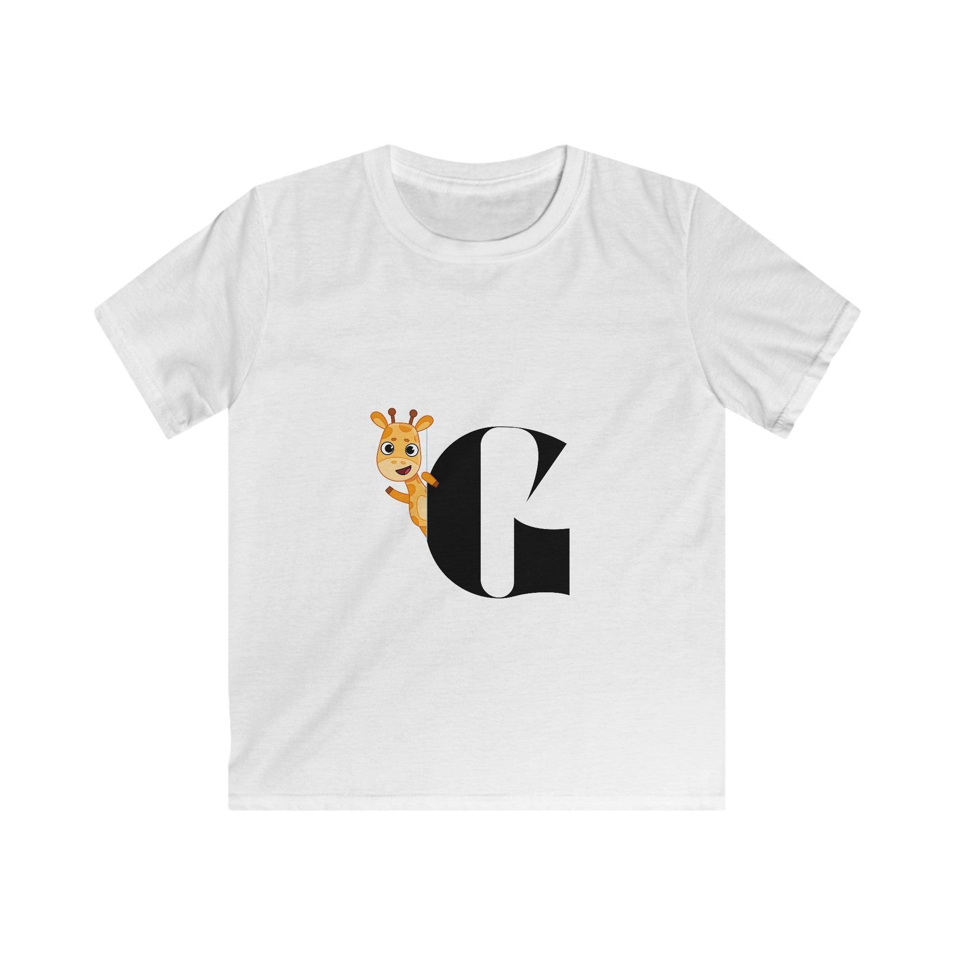 Alphabet Adventures: Letter G - Giraffe Youth T-Shirt - Whippie's