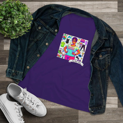 Dance Mom: "You've Got This" - Brunette with Glasses Mom - Short Hair - Boy Dancer - Women's Softsyle Tee - Whippie's