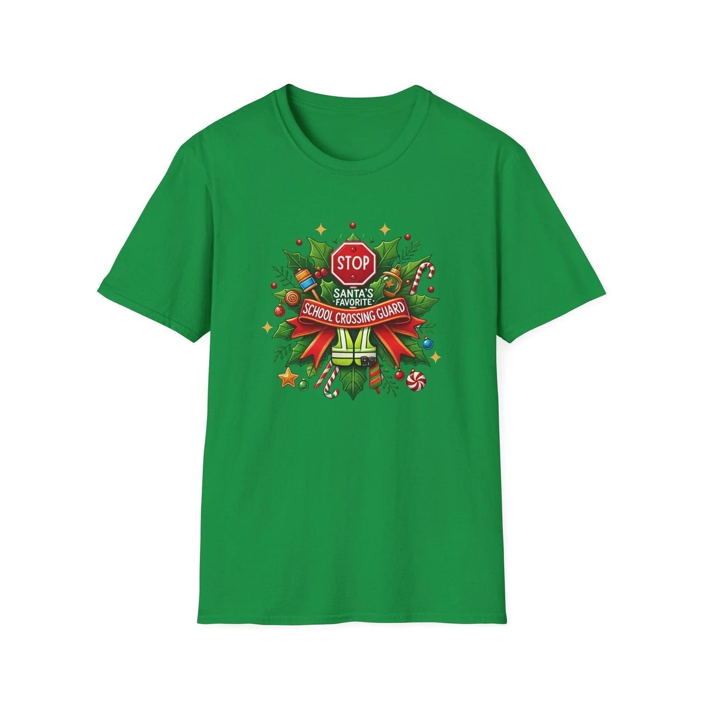 Santa's Favorite Crossing Guard Unisex Tee 🛑🎅 - Whippie's