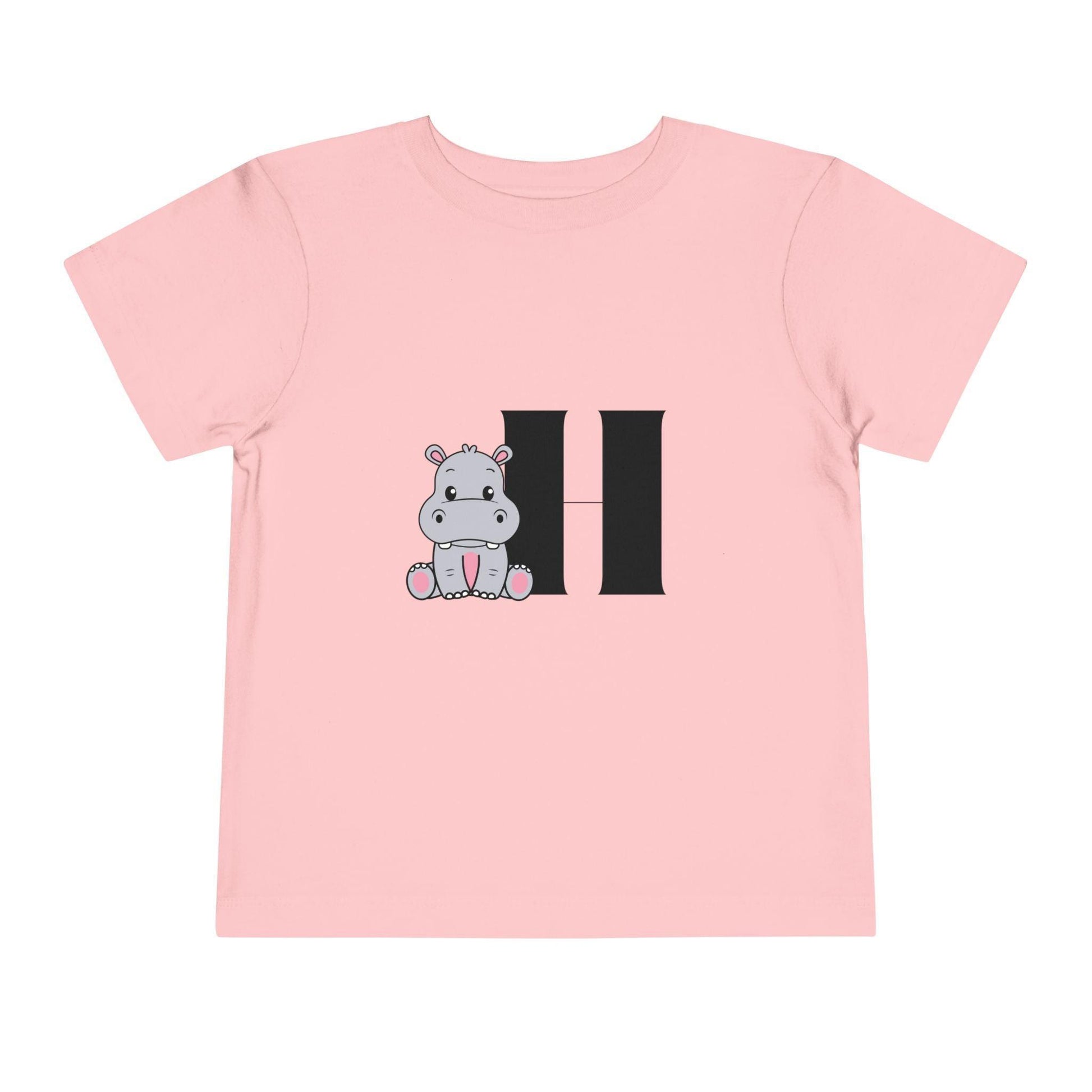 Alphabet Adventures: Letter H - Hippo Toddler T-shirt - Whippie's