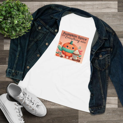 Cute Pumpkin: Pumpkin Spice and Everything Nice - Women's Softstyle Tee - Whippie's
