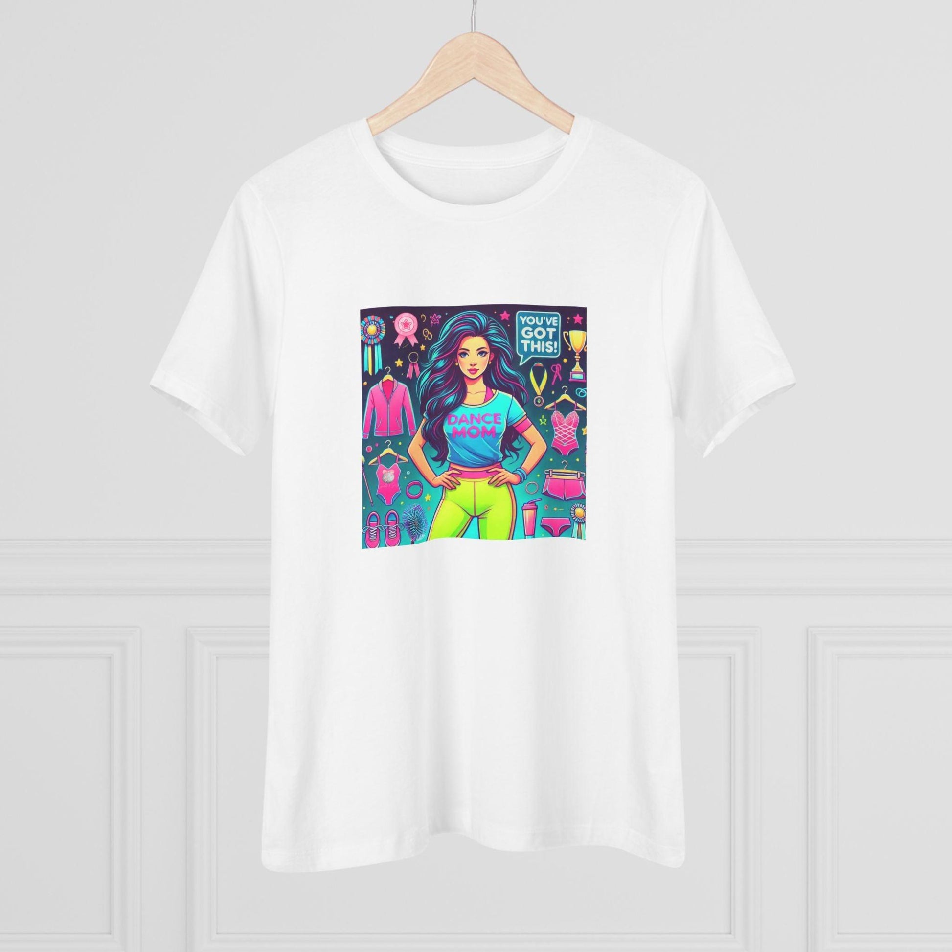Dance Mom Magic (Black Hair) - A Colorful Celebration 🌈 - Women's Softstyle Tee - Whippie's