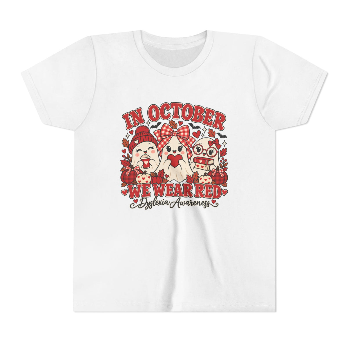 Dyslexia Awareness Shirt for Kids | Halloween Ghost Tee