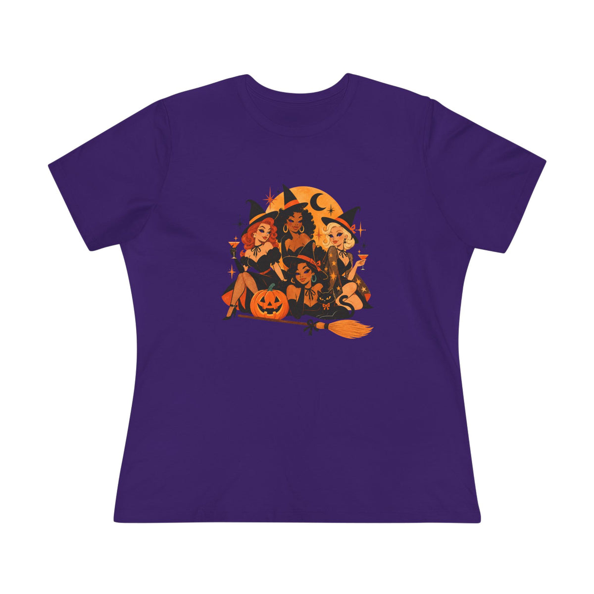 Purple Charmed and Chic Coven women's tee product view