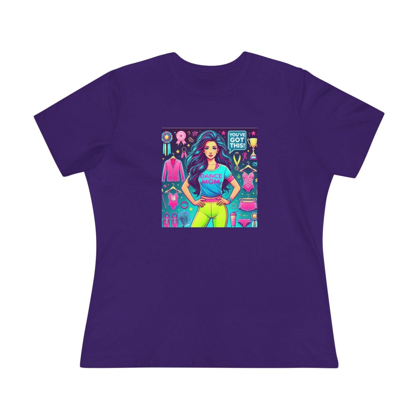 Dance Mom Magic (Black Hair) - A Colorful Celebration 🌈 - Women's Softstyle Tee - Whippie's