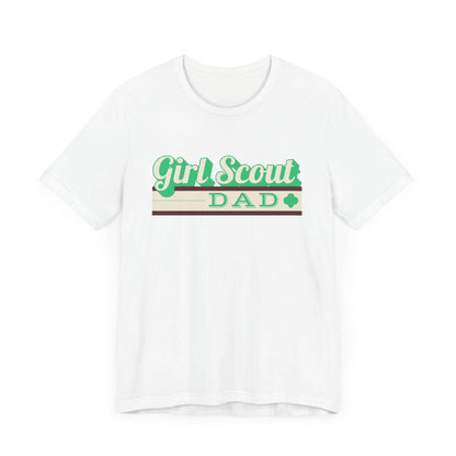 Proud Girl Scout Dad - Unisex Jersey Tee - Vintage Vibes for a Supportive Dad! - Whippie's