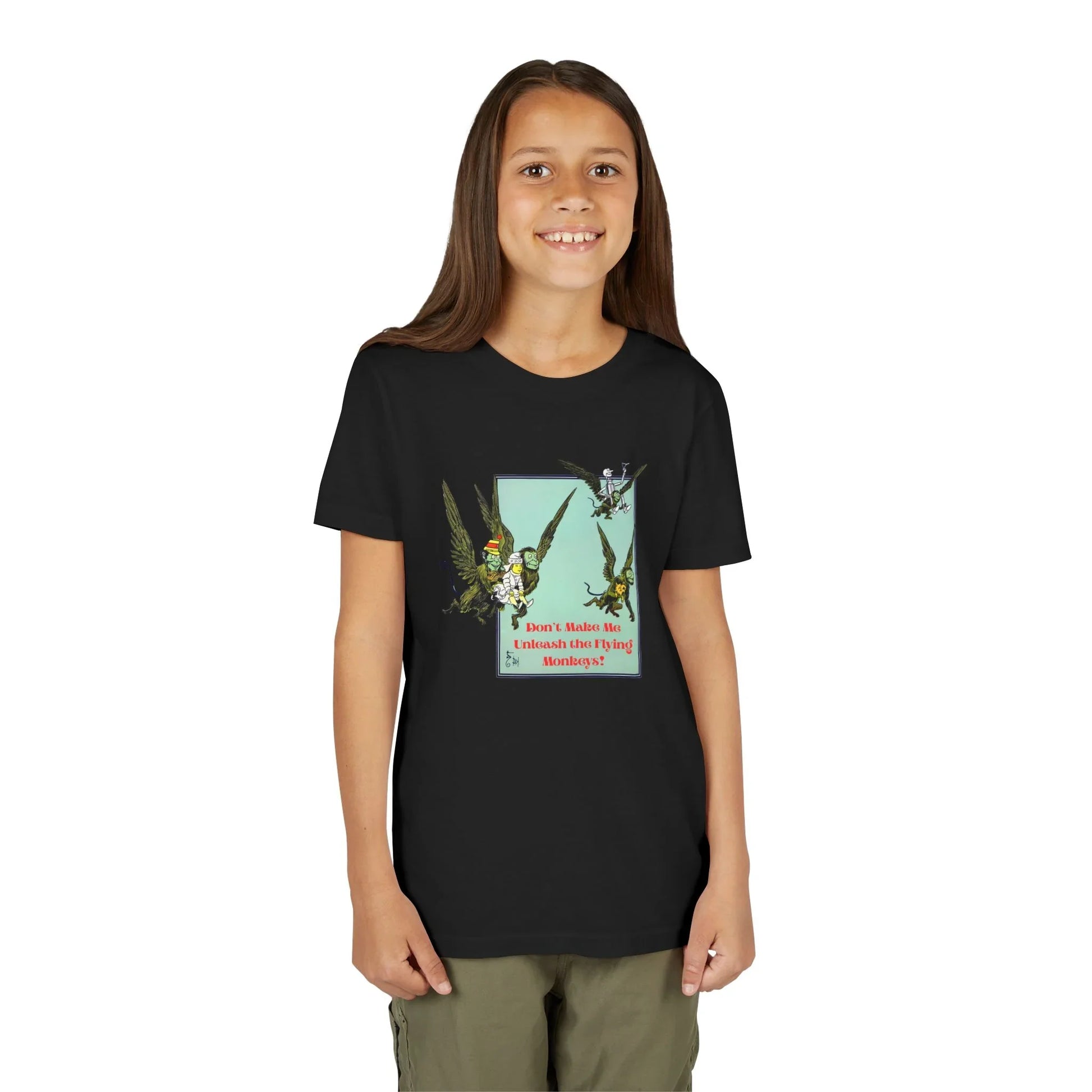 Wizard of Oz Don't Make Me Unleash the Flying Monkeys - Youth T-shirt - Whippie's