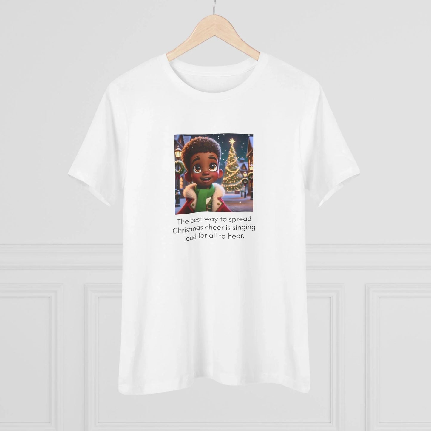 Caroler - Christmas Cheer - Younger BH Boy - Women's Tee - Whippie's