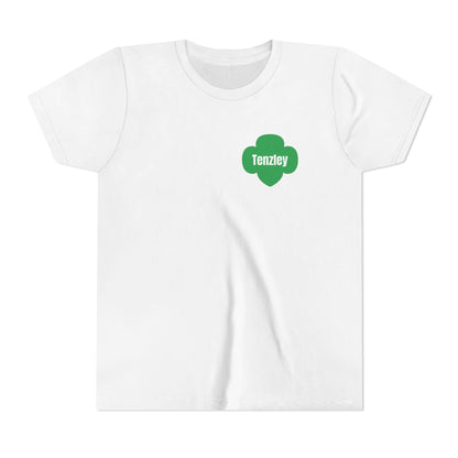 Personalized Girl Scout Trefoil Troop Tee | Girls Lead the Way -Youth